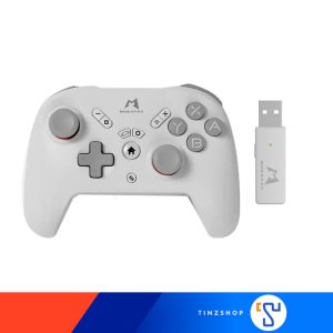 Joy Mobapad สีขาว รุ่น M073 Bluetooth Wireless Controller ใช้ได้กับเครื่อง Switch, PC, iOS, Android