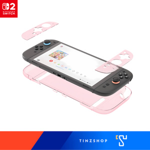 Protective Case เคสใส Switch 2 สีชมพูใส