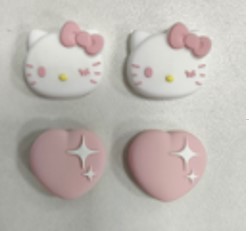 NS2 Hello Kitty shining silver heart joystick cap