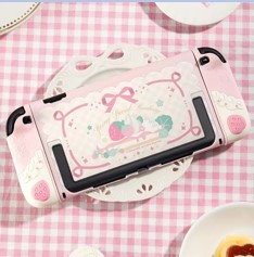 NS2 Spring Day Strawberry Silicone Case Set (Pink)